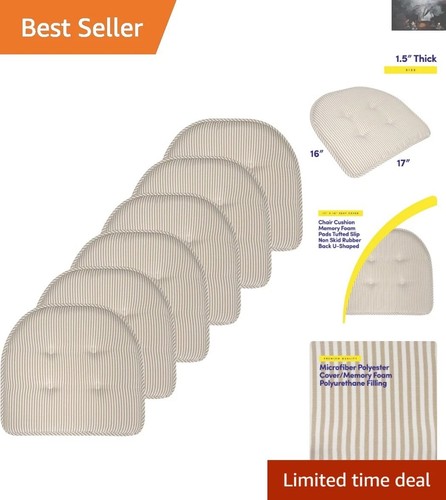Plush count chair cushions - plush, 6