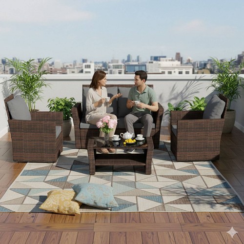Rattan furniture set - rattan,