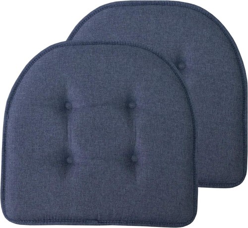 Tufted denim blue chair - blue,